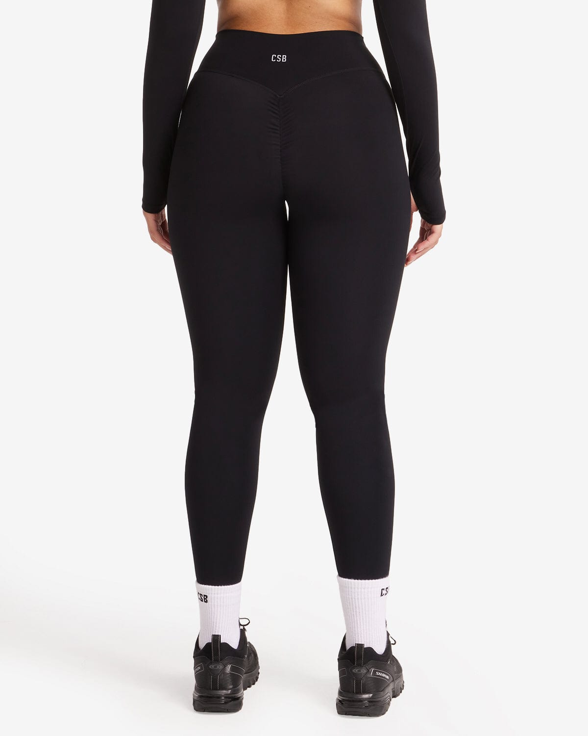 Fade Scrunch Leggings | Black