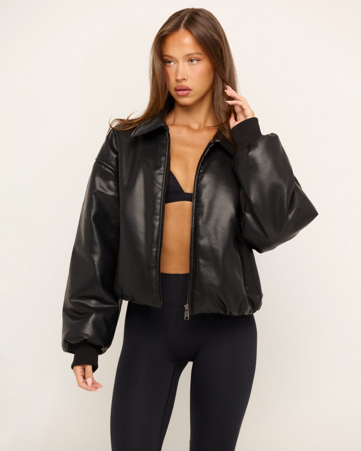 Faux Leather Bag | Black