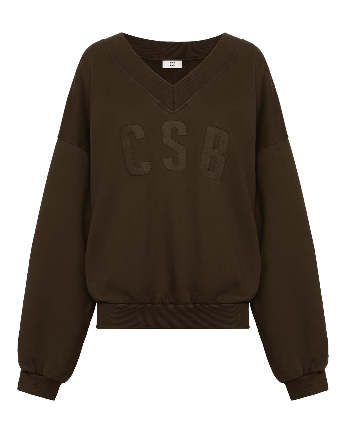 CSB V Neck Sweatshirt | Dark Chocolate