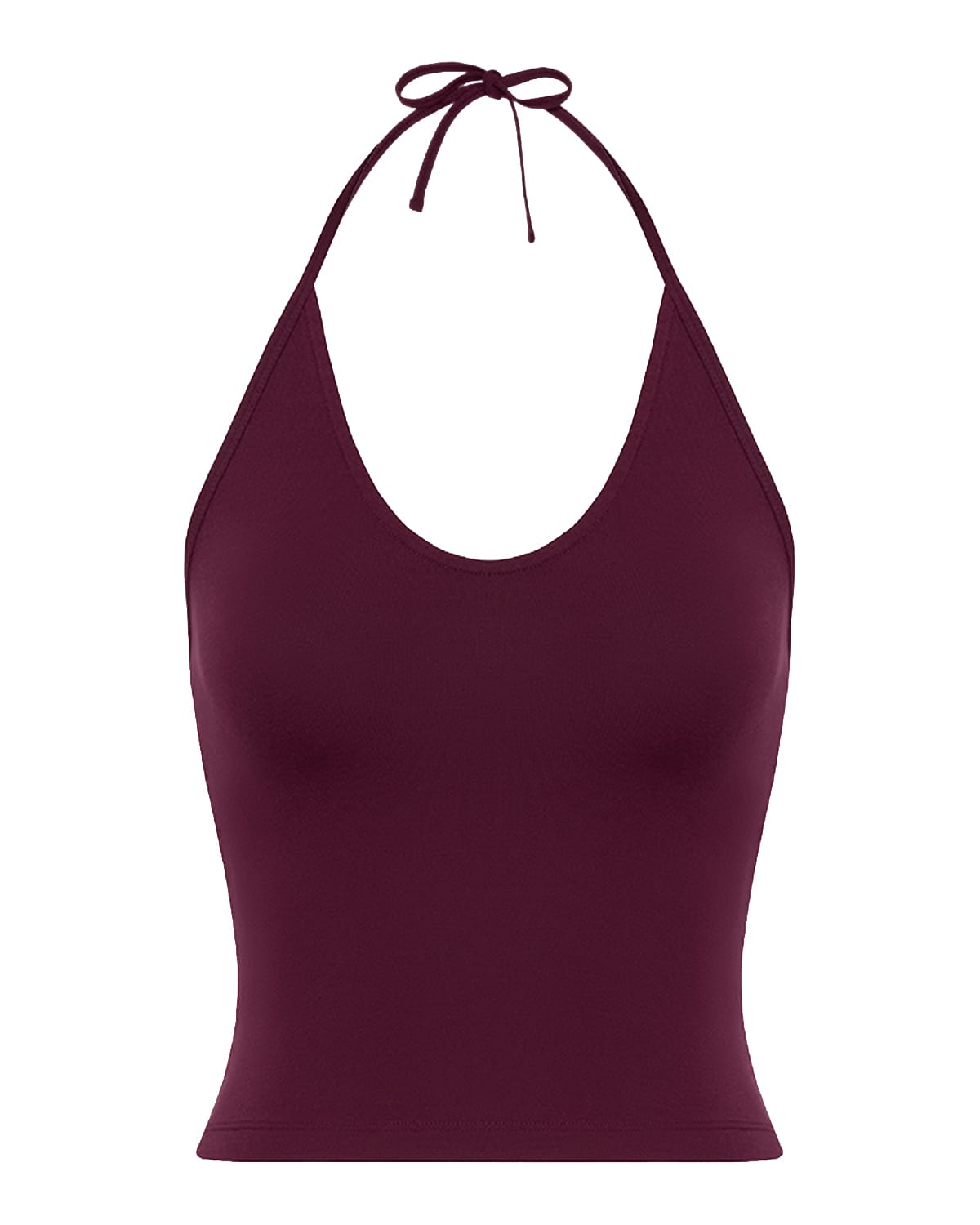 Halter Tie Tank | Deep Berry