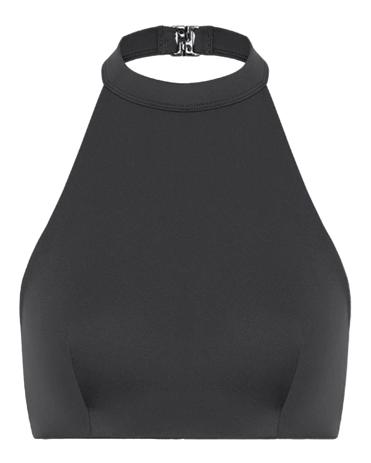 Serenity Soft Demi High Neck Crop | Shadow