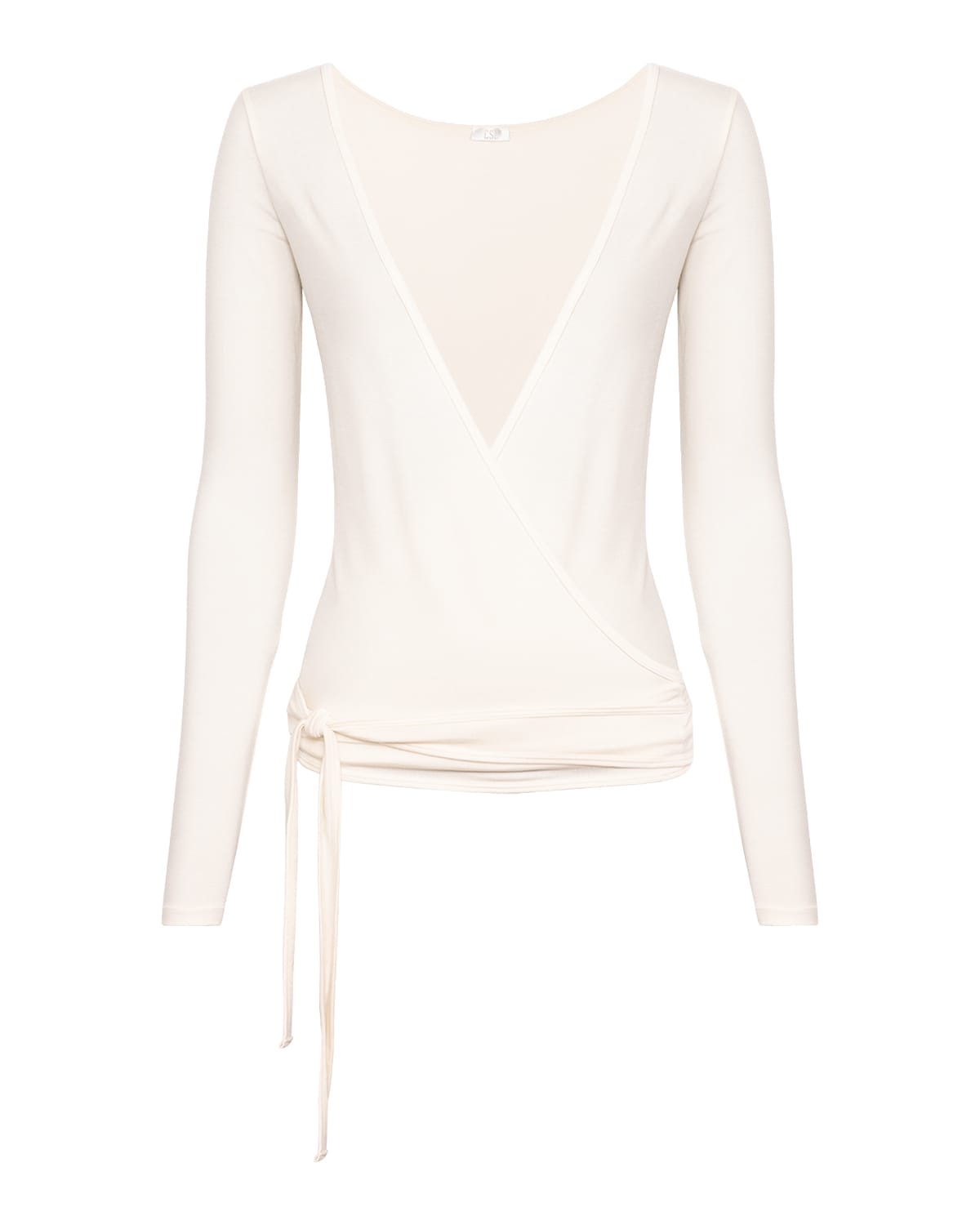 Sheer Jersey Longline Ballet Wrap | Cream