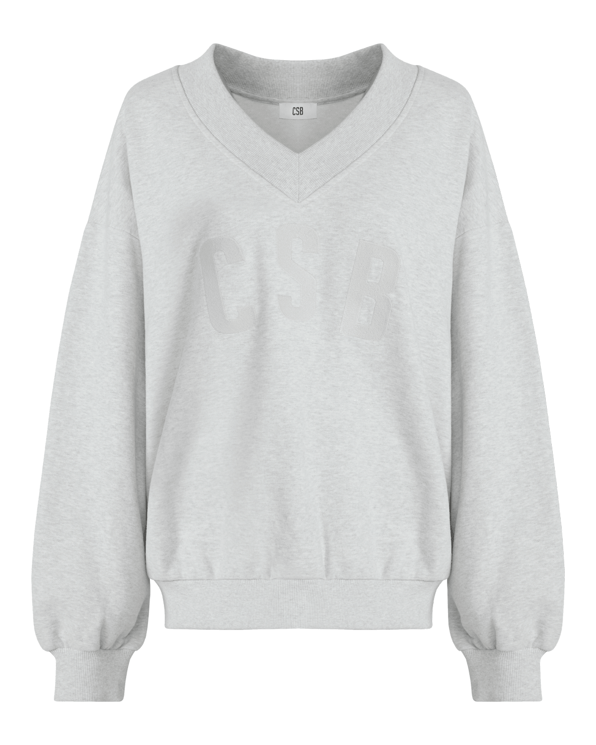 CSB V Neck Sweatshirt | Snow Marle