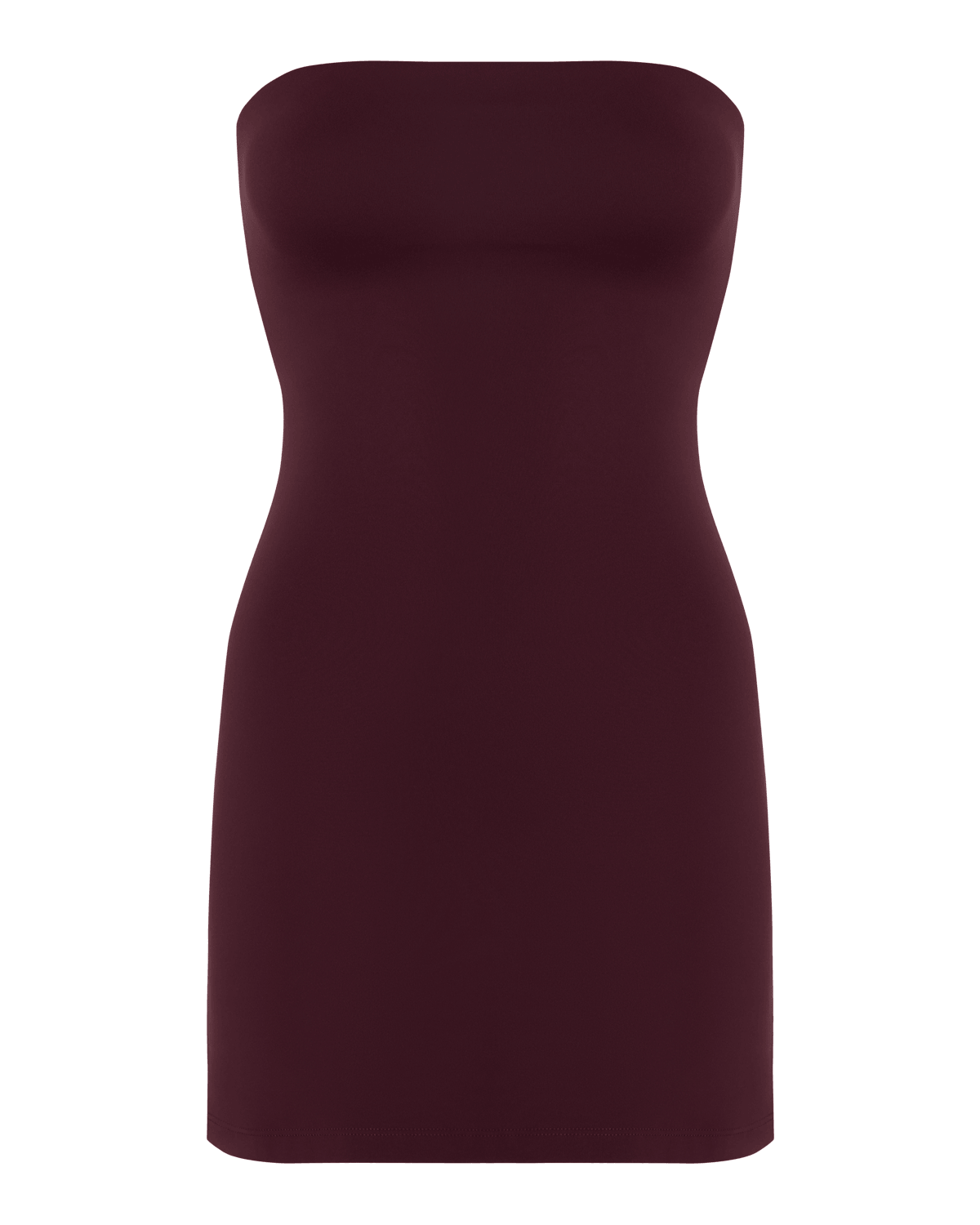 Form Strapless Mini Dress | Wine