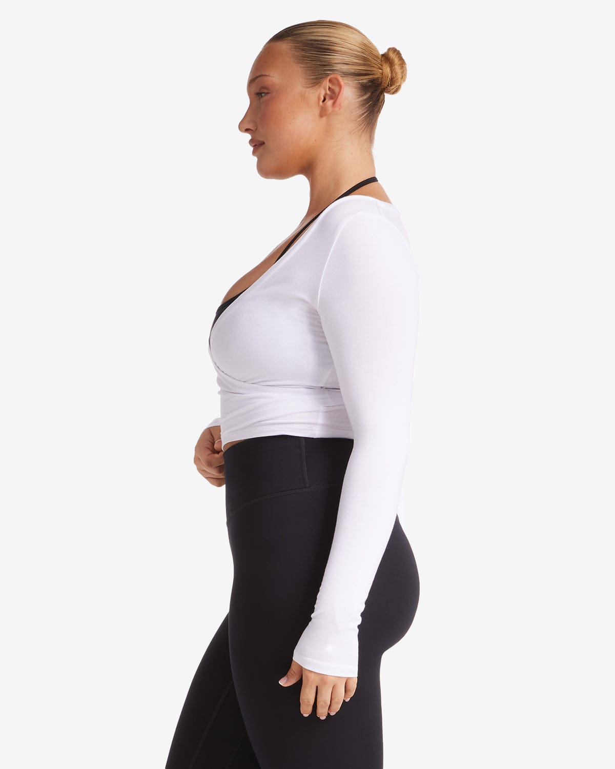 Ballet Wrap Top | White