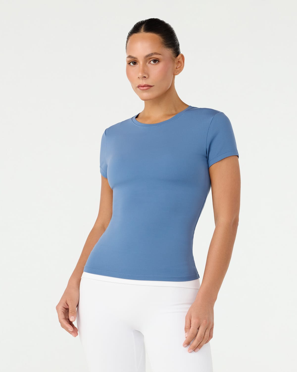 Form Lite Mid Length Tee | Ocean Blue