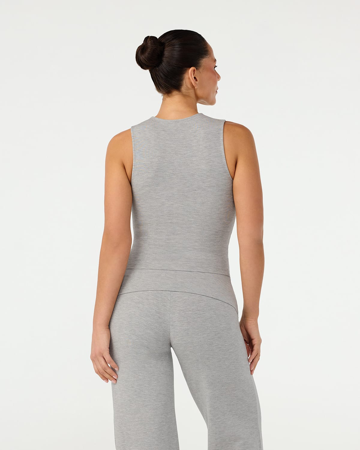 Jersey V Neck Tank | Grey Marle