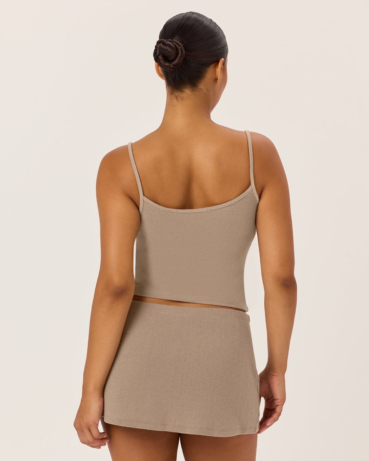 Thin Strap Tank | Almond