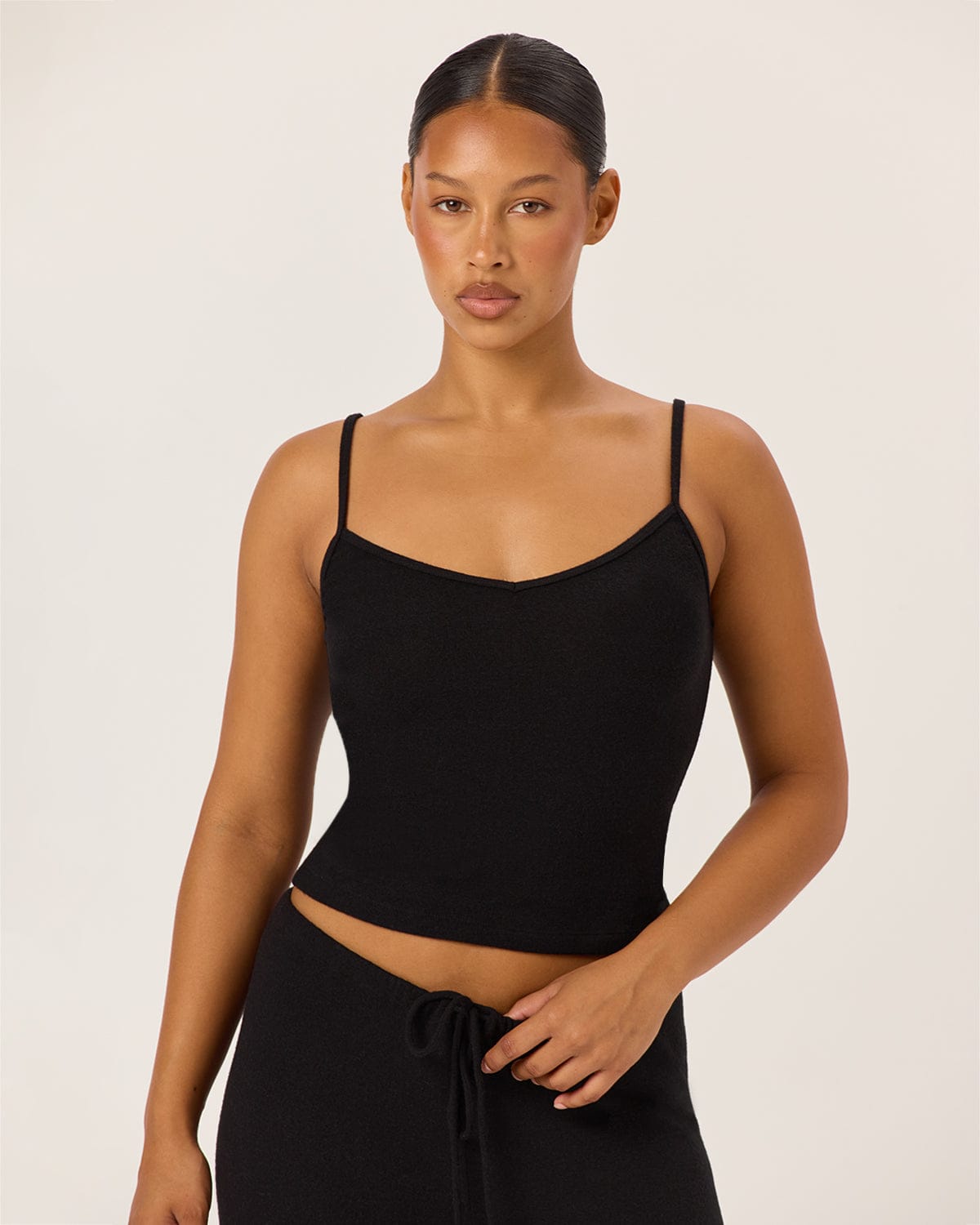 Thin Strap Tank | Black