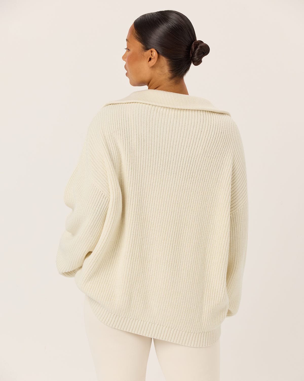 Oversized Knit Sweater | Milk