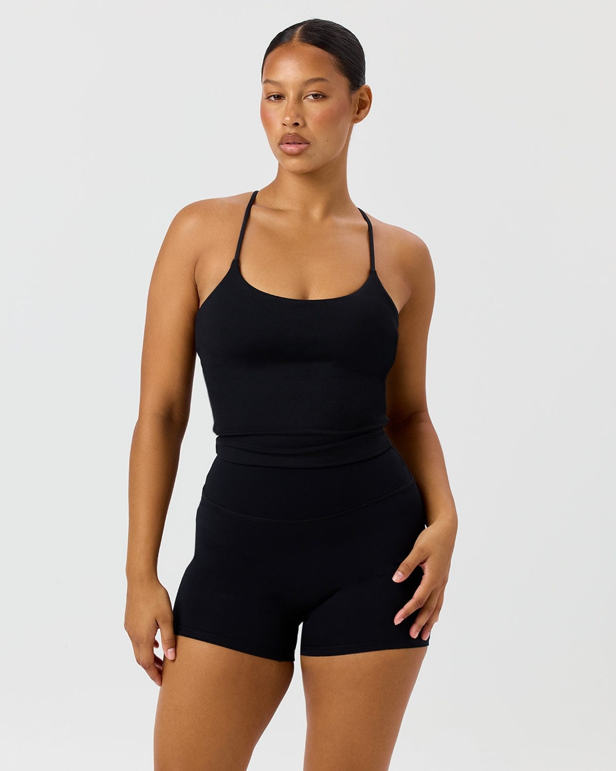 Serenity Active Zip Tank | Black