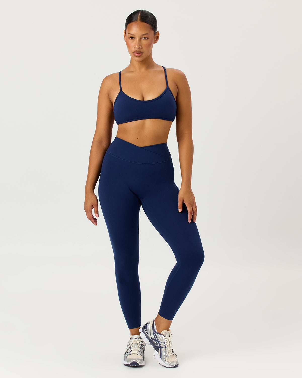 Serenity Crossover Leggings | Navy