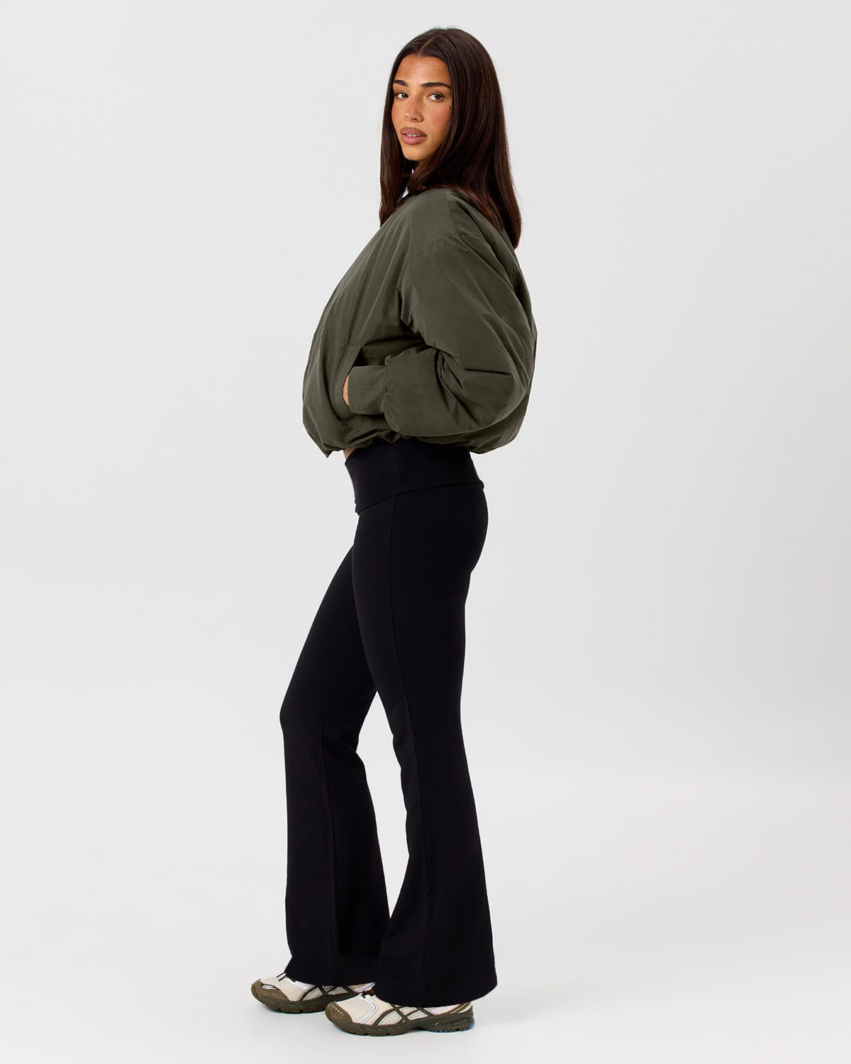 Jersey Flare Pant | Black