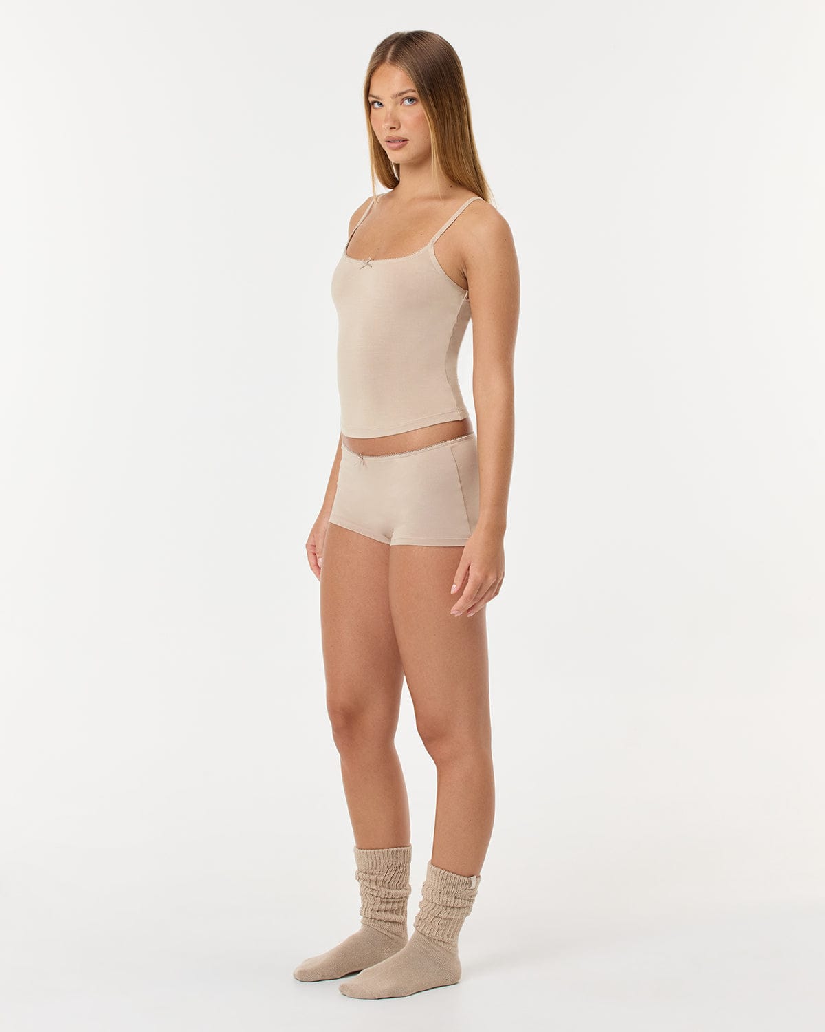 Picot Sleep Short | Teddy