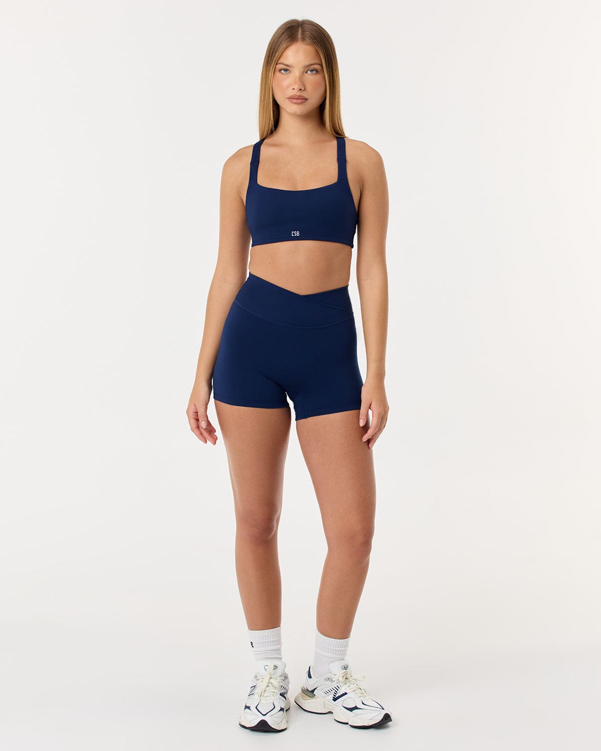Serenity Crossover Shorts 4" | Navy