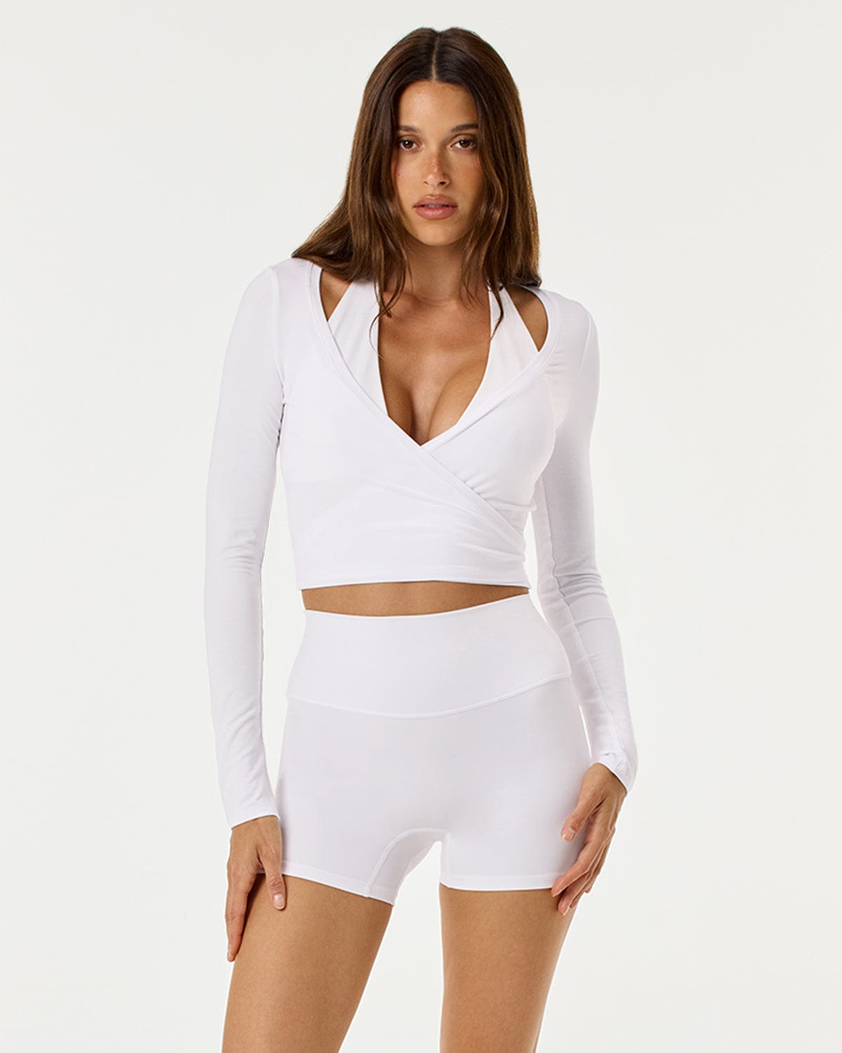 Ballet Wrap Top | White
