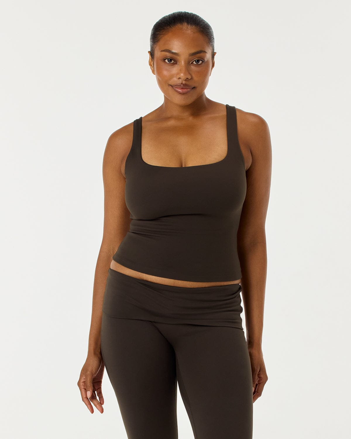 Form Scoop Tank | Dark Chocolate