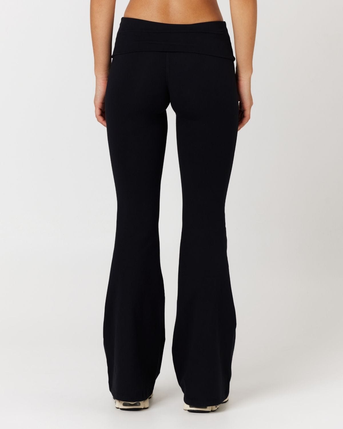 Form Invisible Scrunch Flare Fold Over Leggings | Black