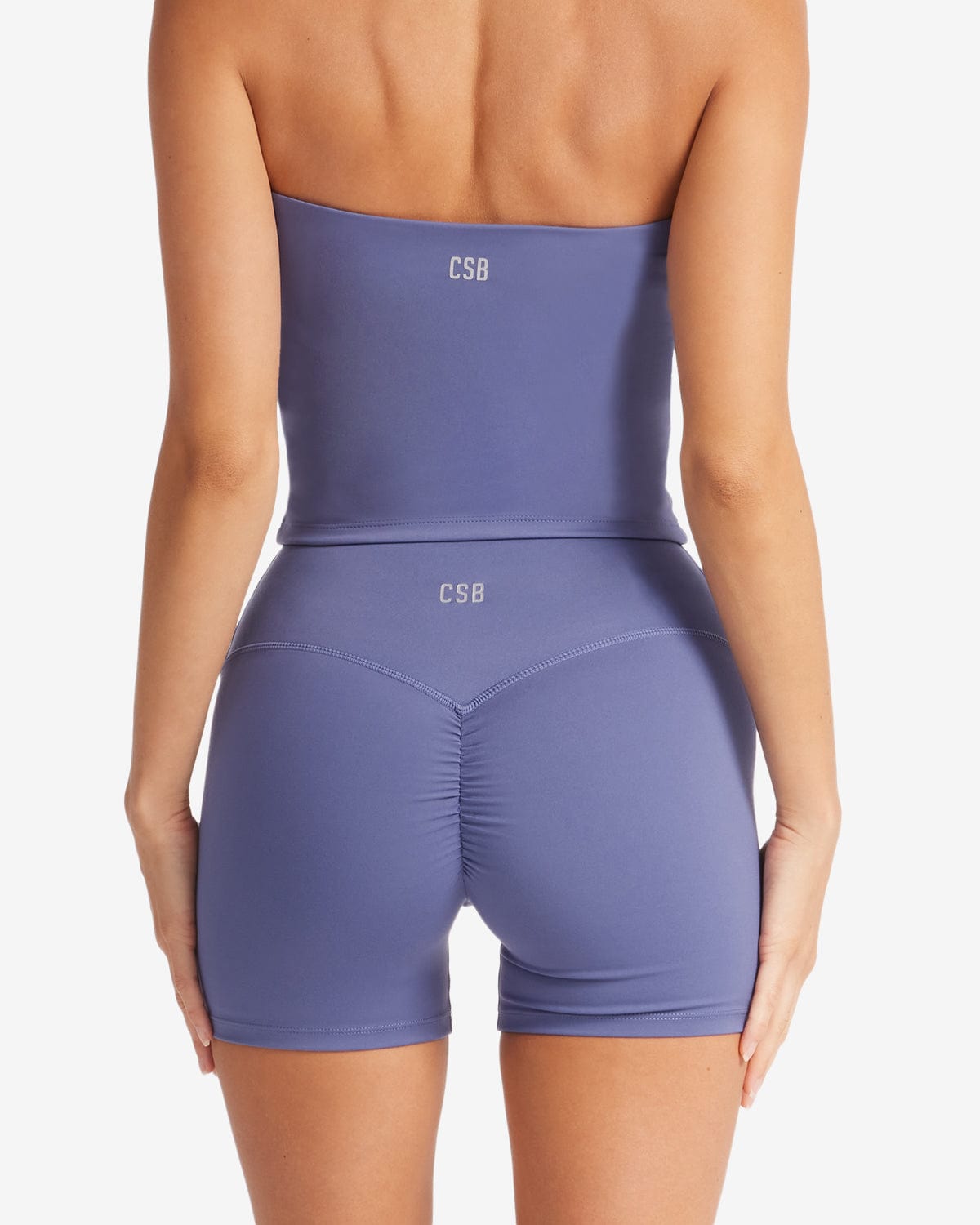 Serenity Scrunch Shorts 4" | Steel