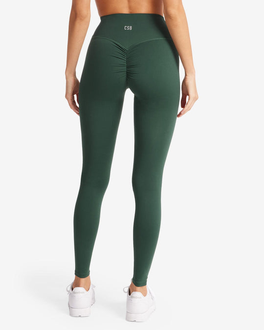 Serenity Scrunch Leggings | Forest Green