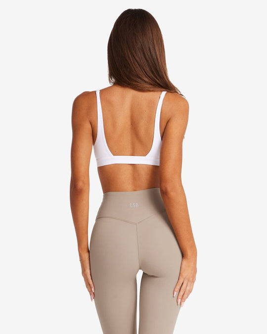 Freedom Contour Crop | White