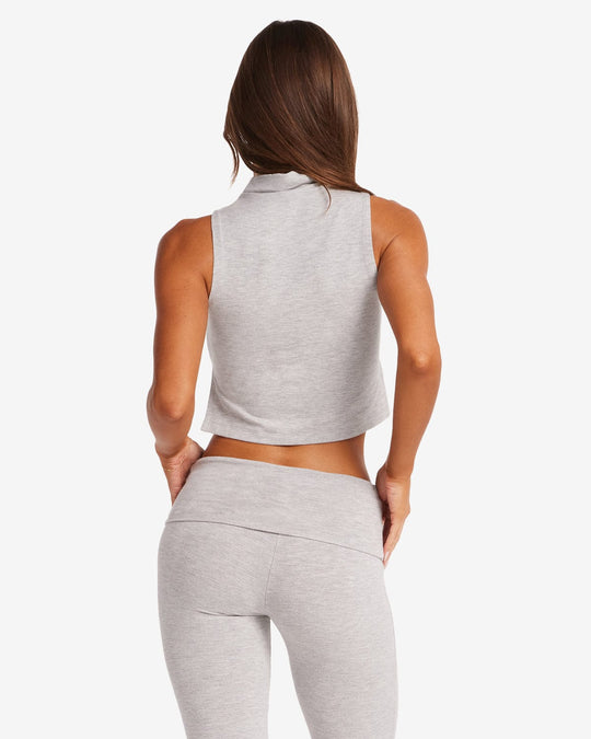 IM Turtle Neck Tank | Light Grey