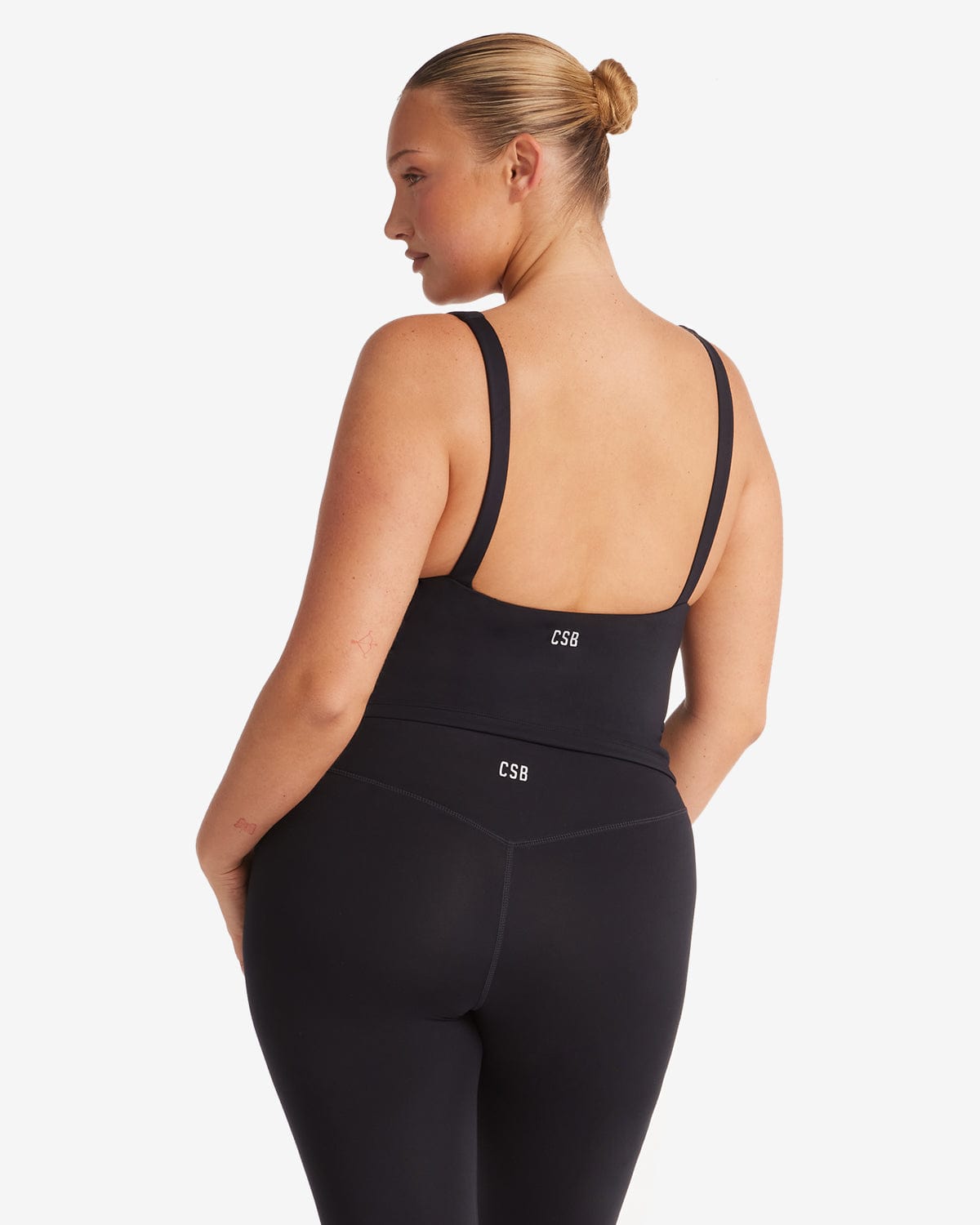 Serenity Plunge Longline Tank | Black