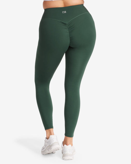 Serenity Scrunch Leggings | Forest Green