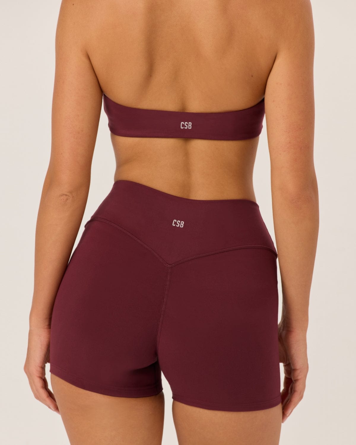 Serenity Invisible Scrunch Shorts 4" | Burgundy
