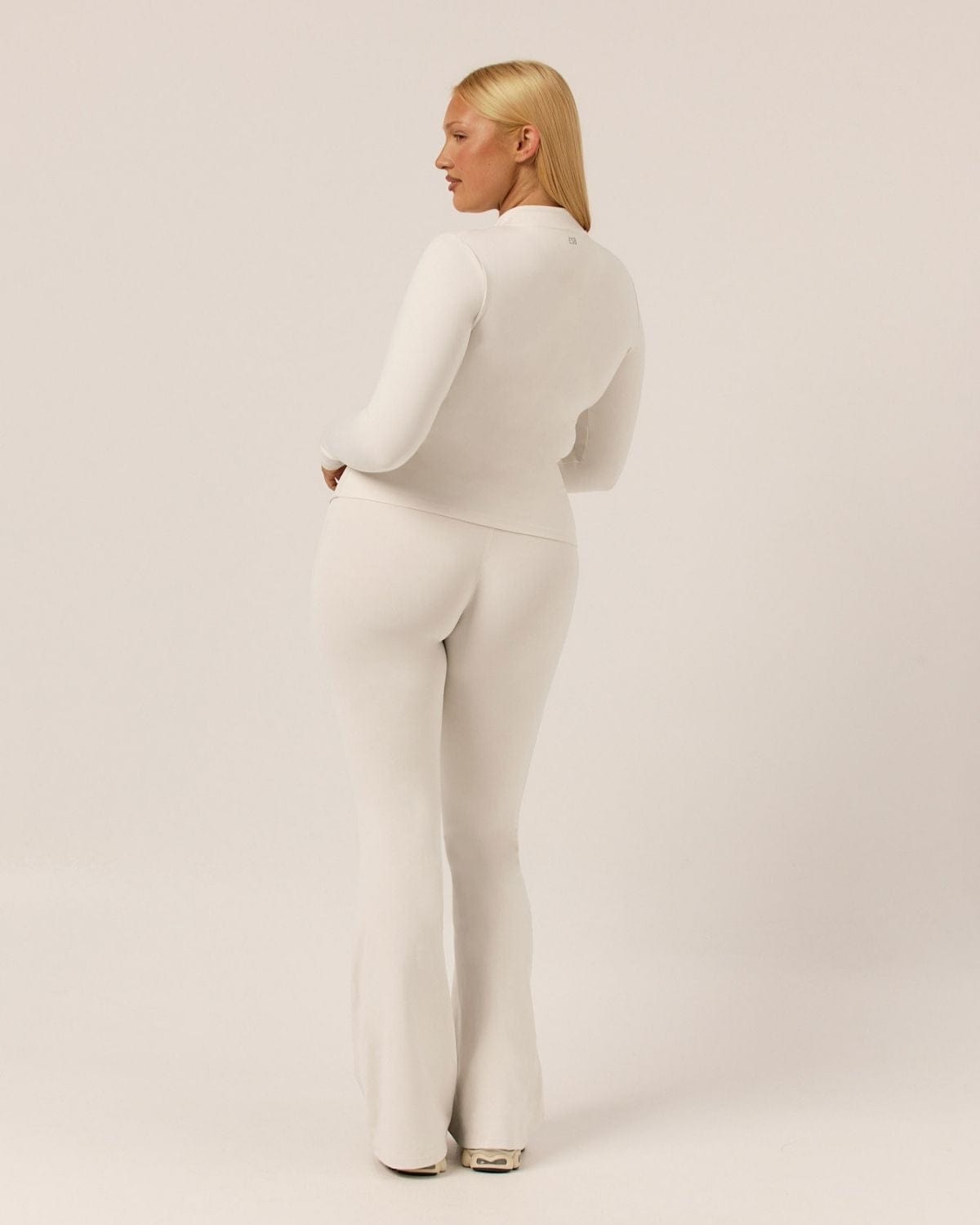 Serenity Longline Zip Up Jacket | Vanilla