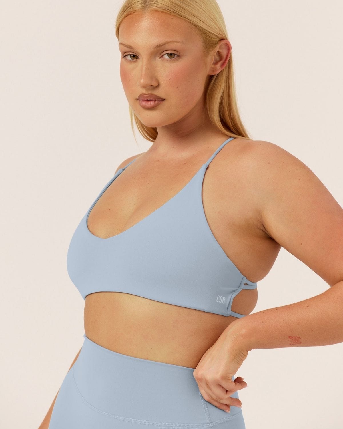 Form Hailey Crop | Dusty Blue
