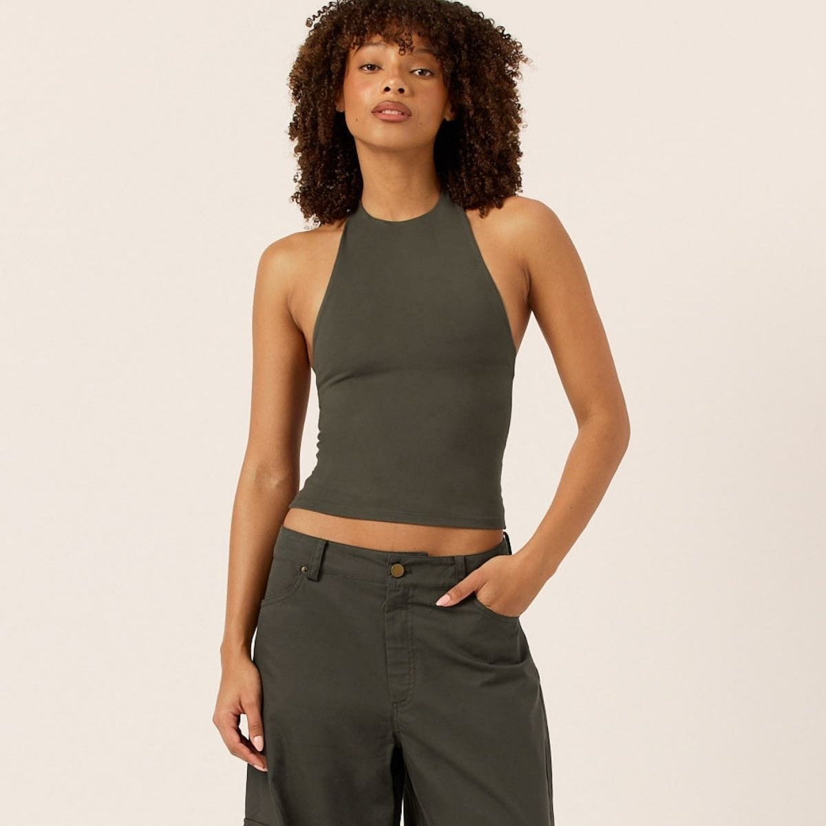 Serenity Demi Tank | Deep Olive