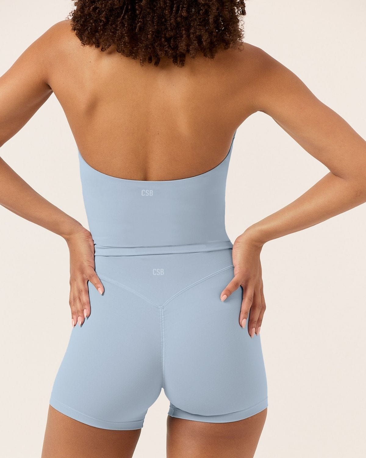 Form Invisible Scrunch Shorts 4" | Dusty Blue