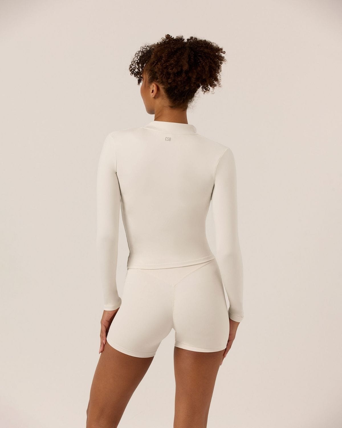 Serenity Longline Zip Up Jacket | Vanilla