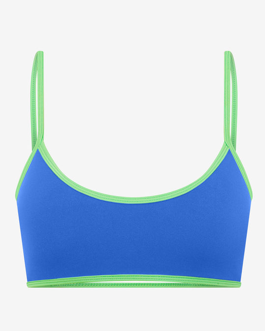 Serenity Ayla Crop | Royal/Lime