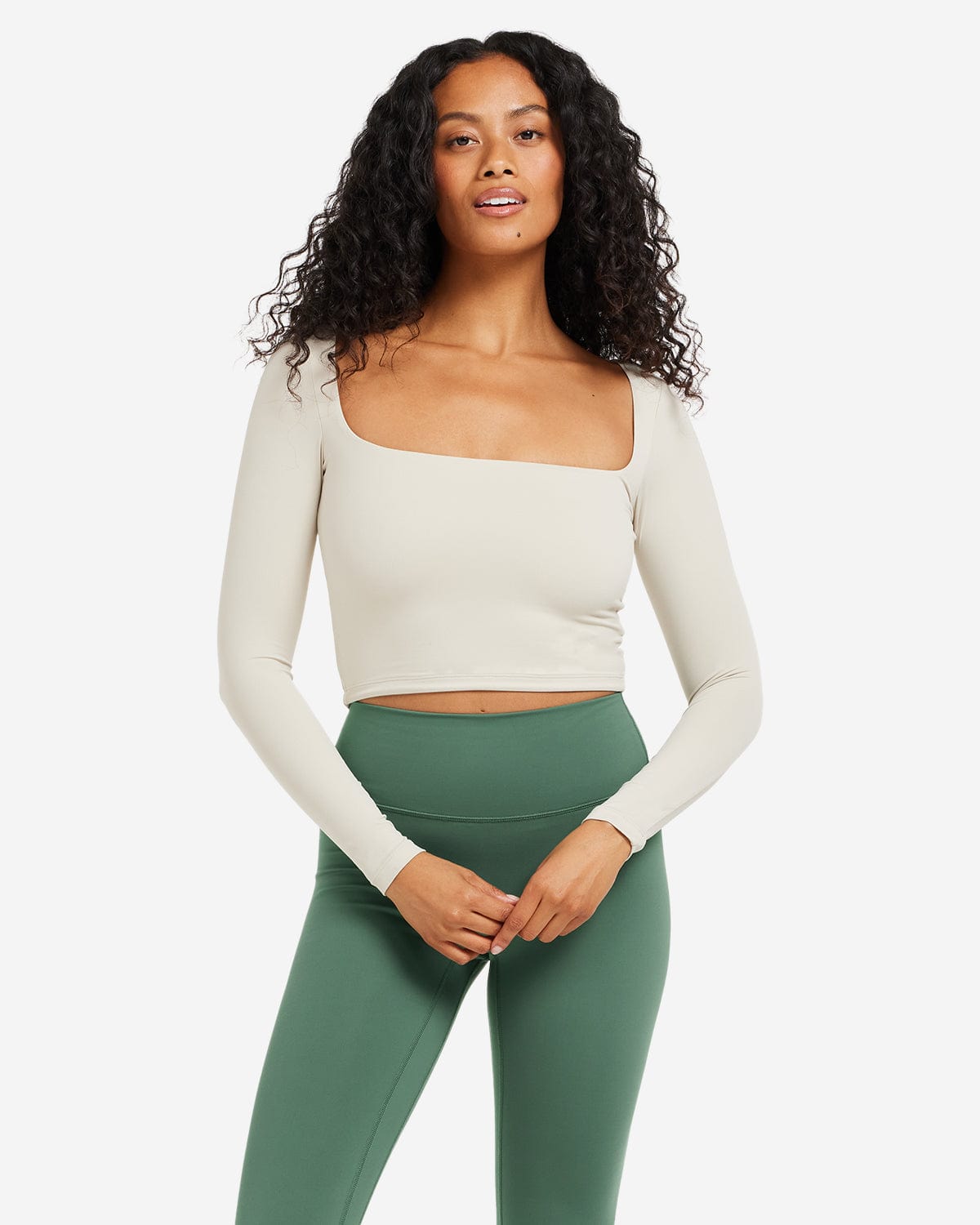 Air Scoop Longsleeve Crop | Oak