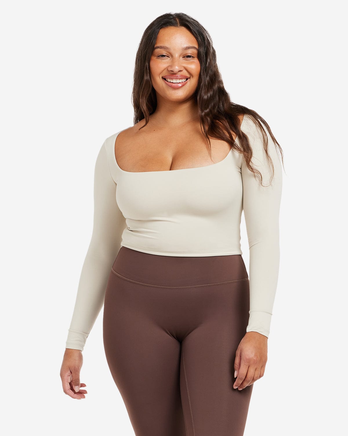Air Scoop Longsleeve Crop | Oak