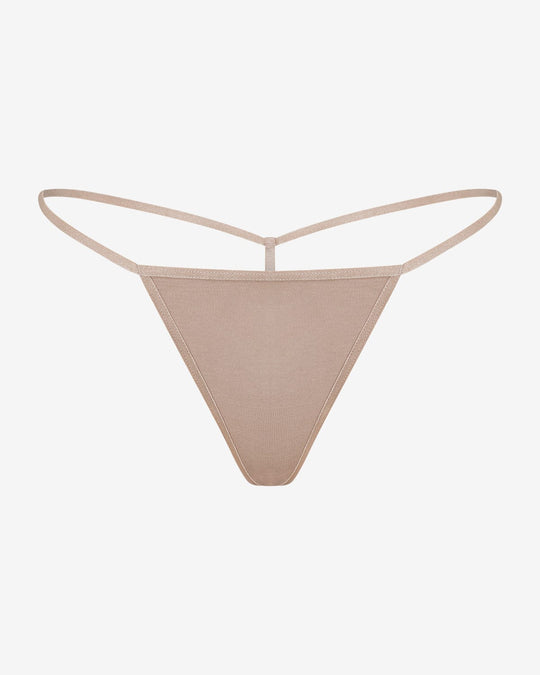 Seamless Bamboo T-String | Sand