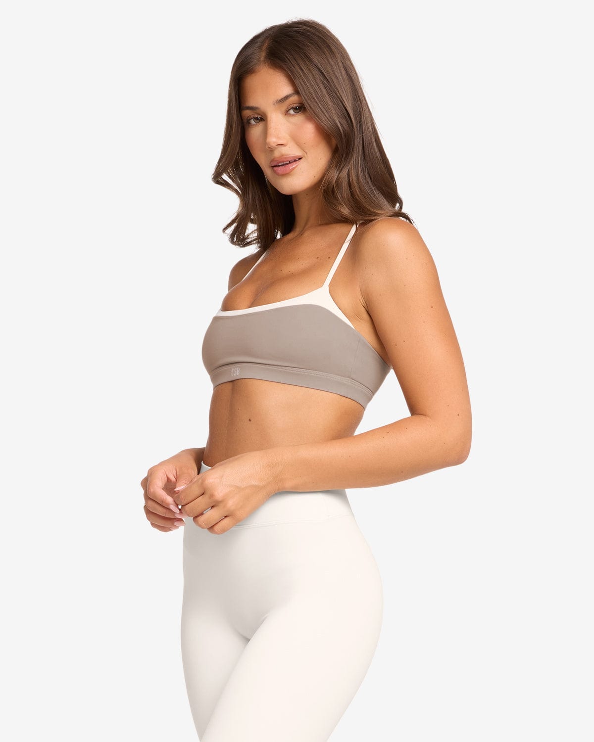 Form Gia Crop | Latte Two Tone