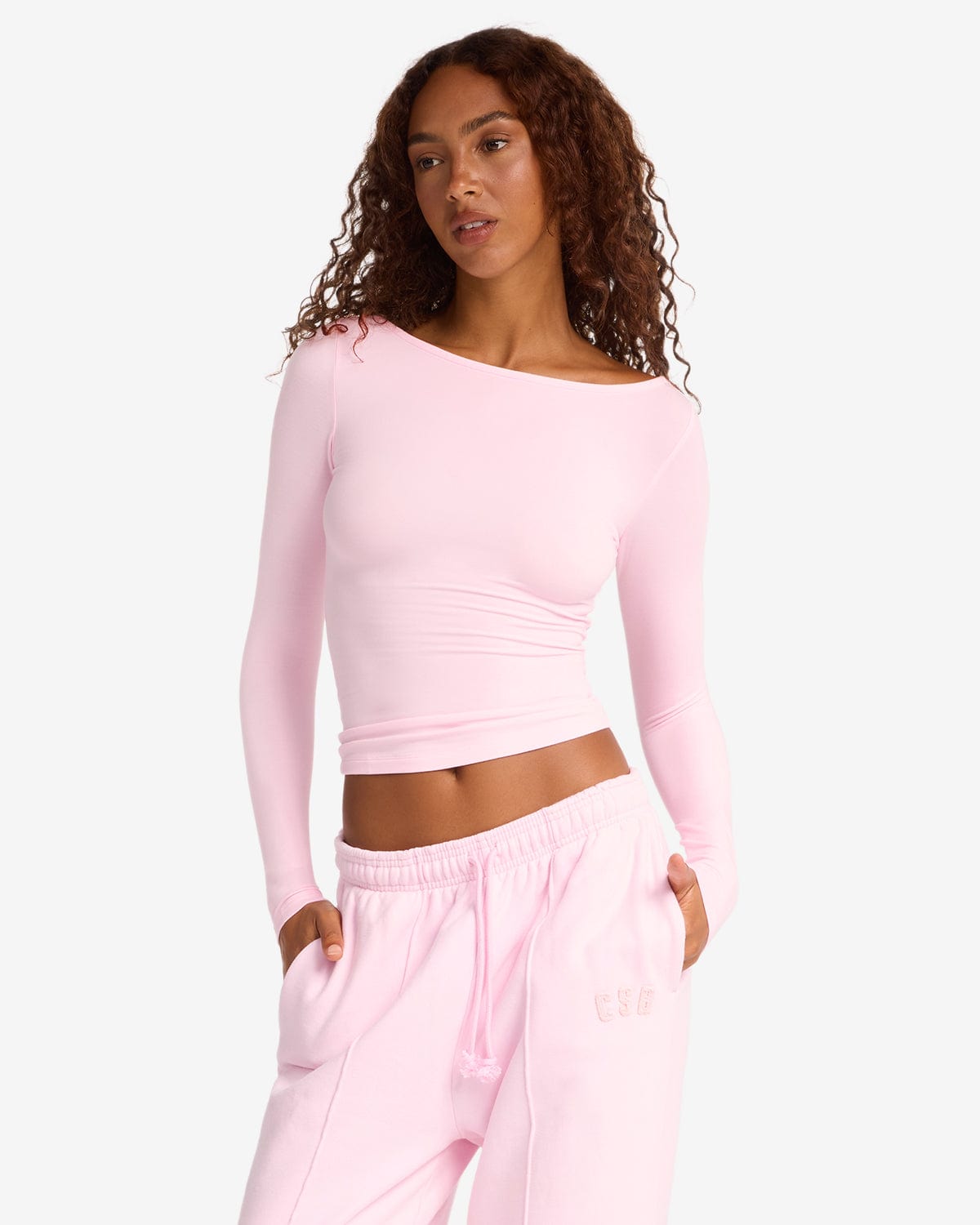 Boat Neck Long Sleeve Top | Blossom
