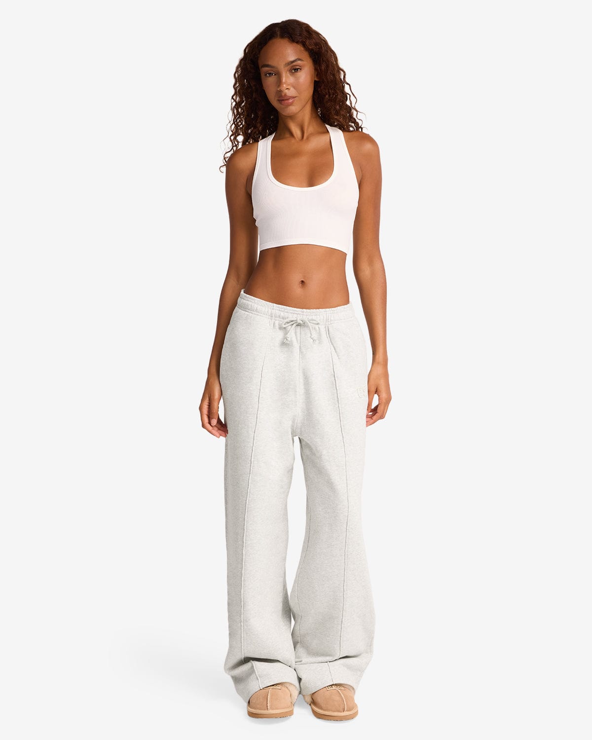 CSB Wide Leg Sweatpant | Snow Marl