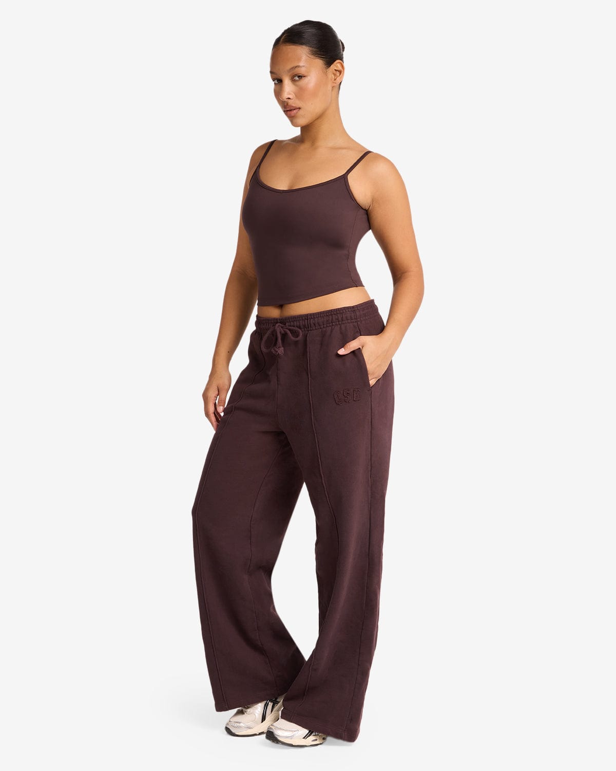 CSB Wide Leg Sweatpant | Espresso