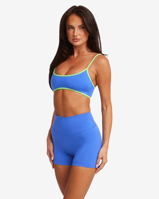 Serenity Ayla Crop | Royal/Lime