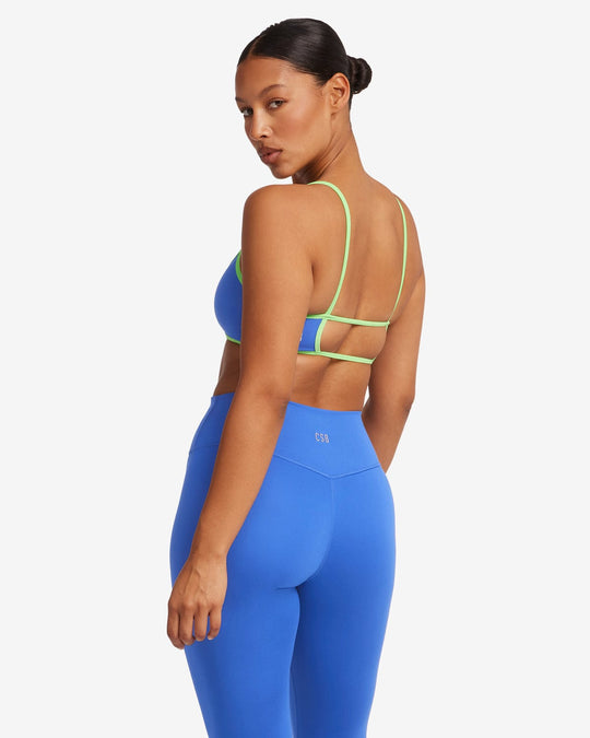 Serenity Ayla Crop | Royal/Lime