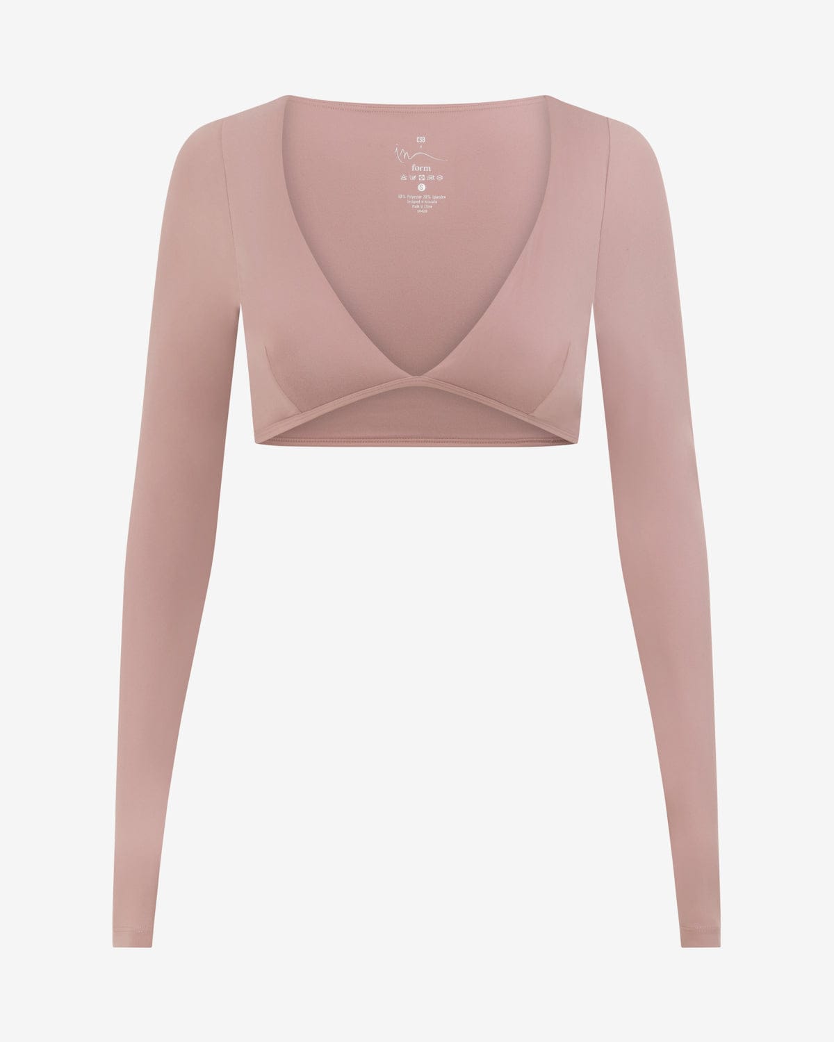 Form Contour Long Sleeve Crop | Rose