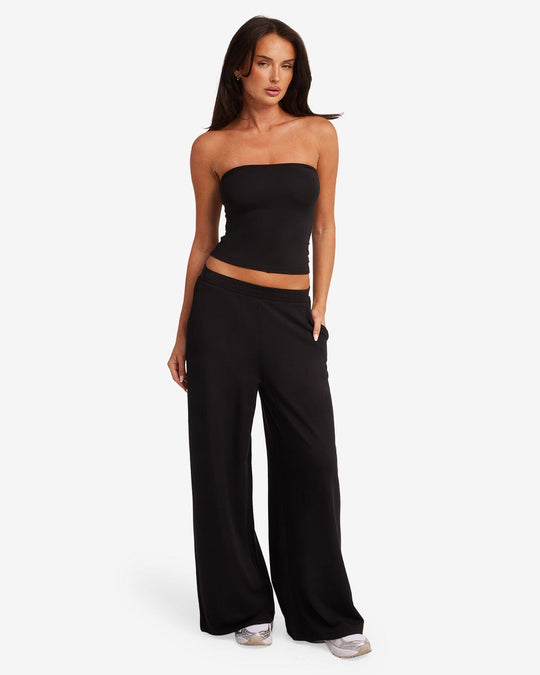 Everyday Wide Leg Pant | Black