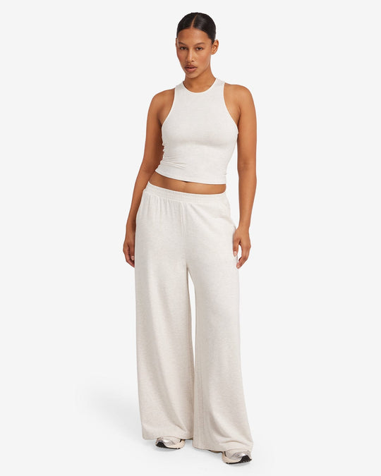 Everyday Wide Leg Pant | Oat