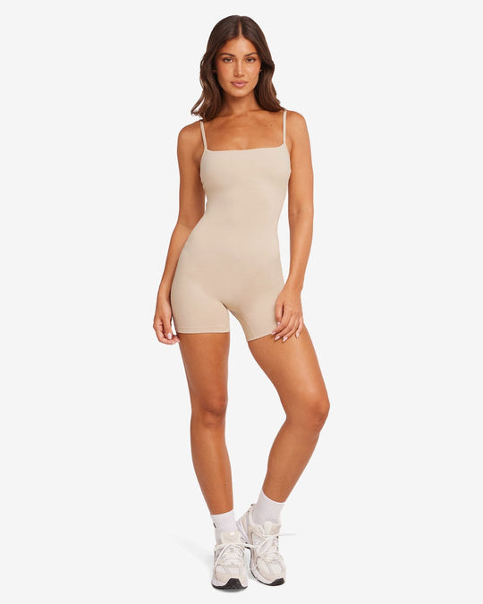 Form Staple Playsuit | Fawn