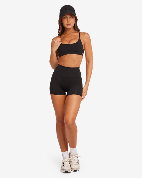 Activluxe Scrunch Shorts 4" | Black