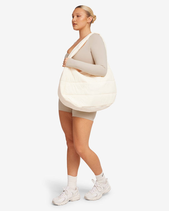 Crescent Puffer Bag | Vanilla